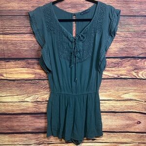 American Eagle Outfitters Romper with Lace-Up Front